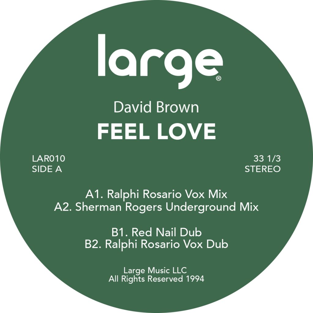 David Brown/FEEL LOVE 12