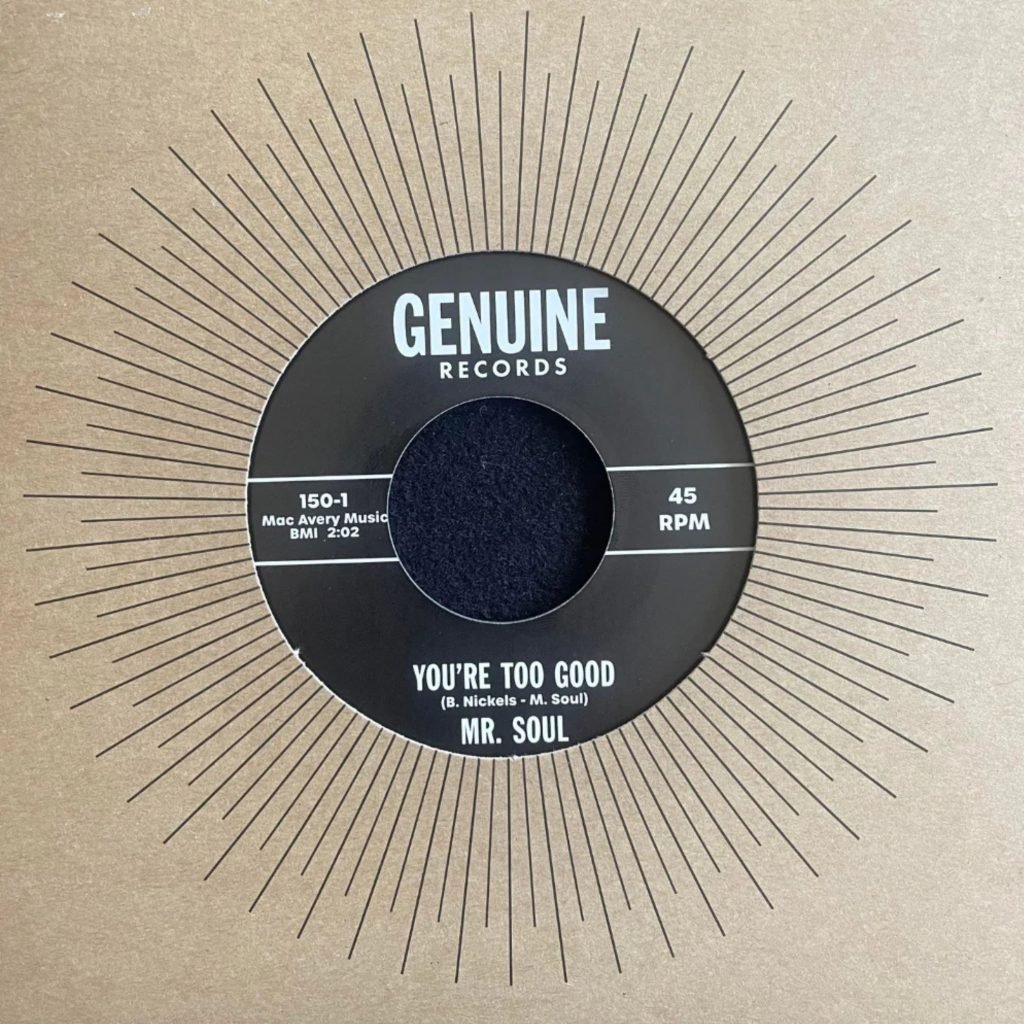 Mr. Soul/YOU'RE TOO GOOD 7"