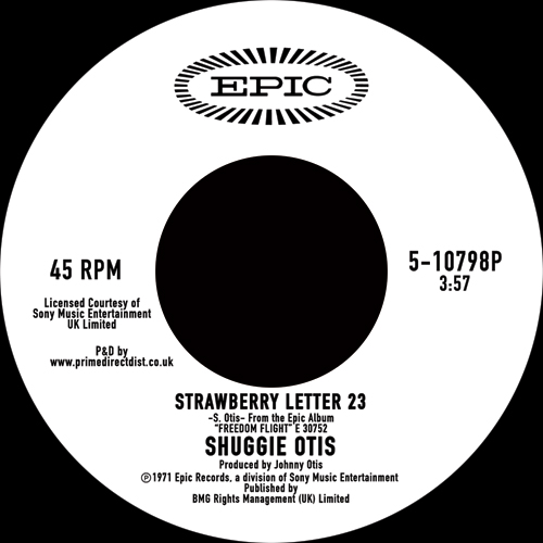 Shuggie Otis/STRAWBERRY LETTER 23 7"