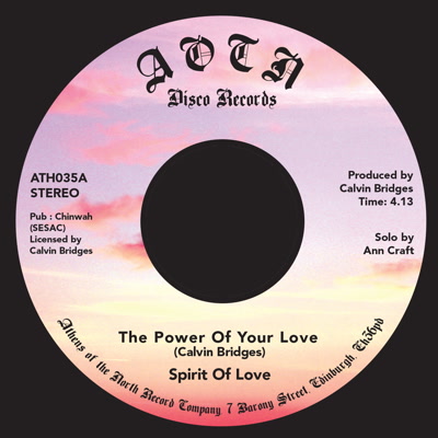 Spirit of Love/THE POWER OF YOUR LOVE 7"