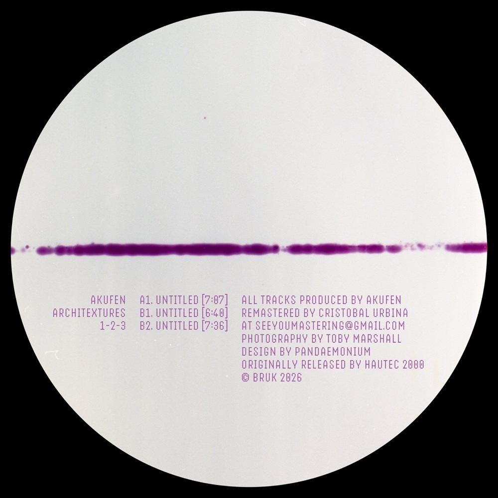 Akufen/ARCHITEXTURES 1-2-3 EP 12"