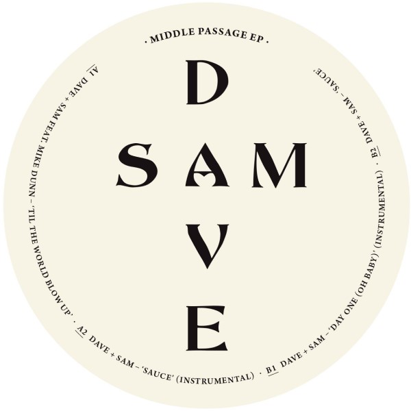 Dave + Sam/MIDDLE PASSAGE EP 12"