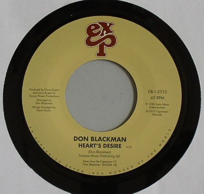 Don Blackman/HEARTS DESIRE & HOLDING 7"