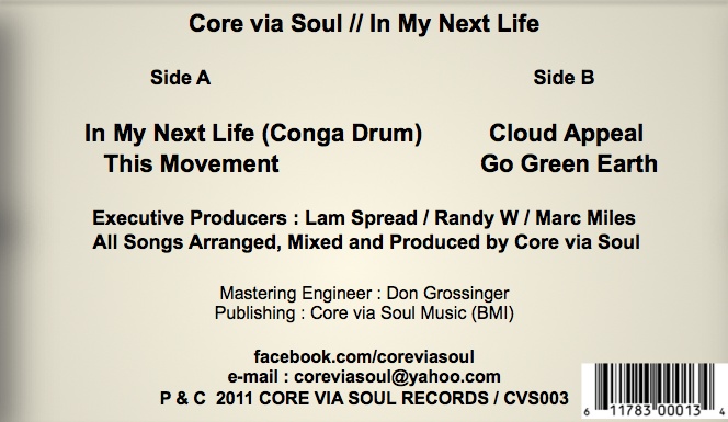 Core Via Soul/IN MY NEXT LIFE EP 12"