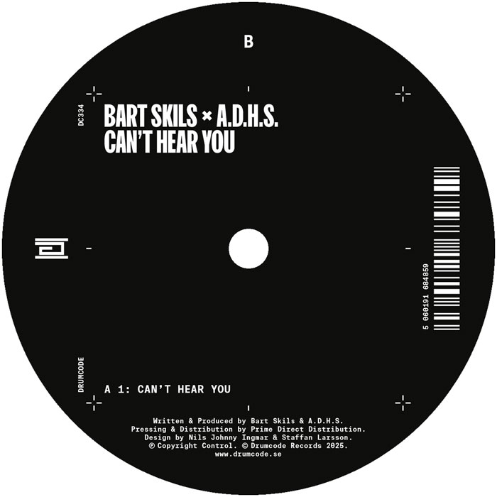 Bart Skils & A.D.H.S./CAN'T HEAR YOU 12"