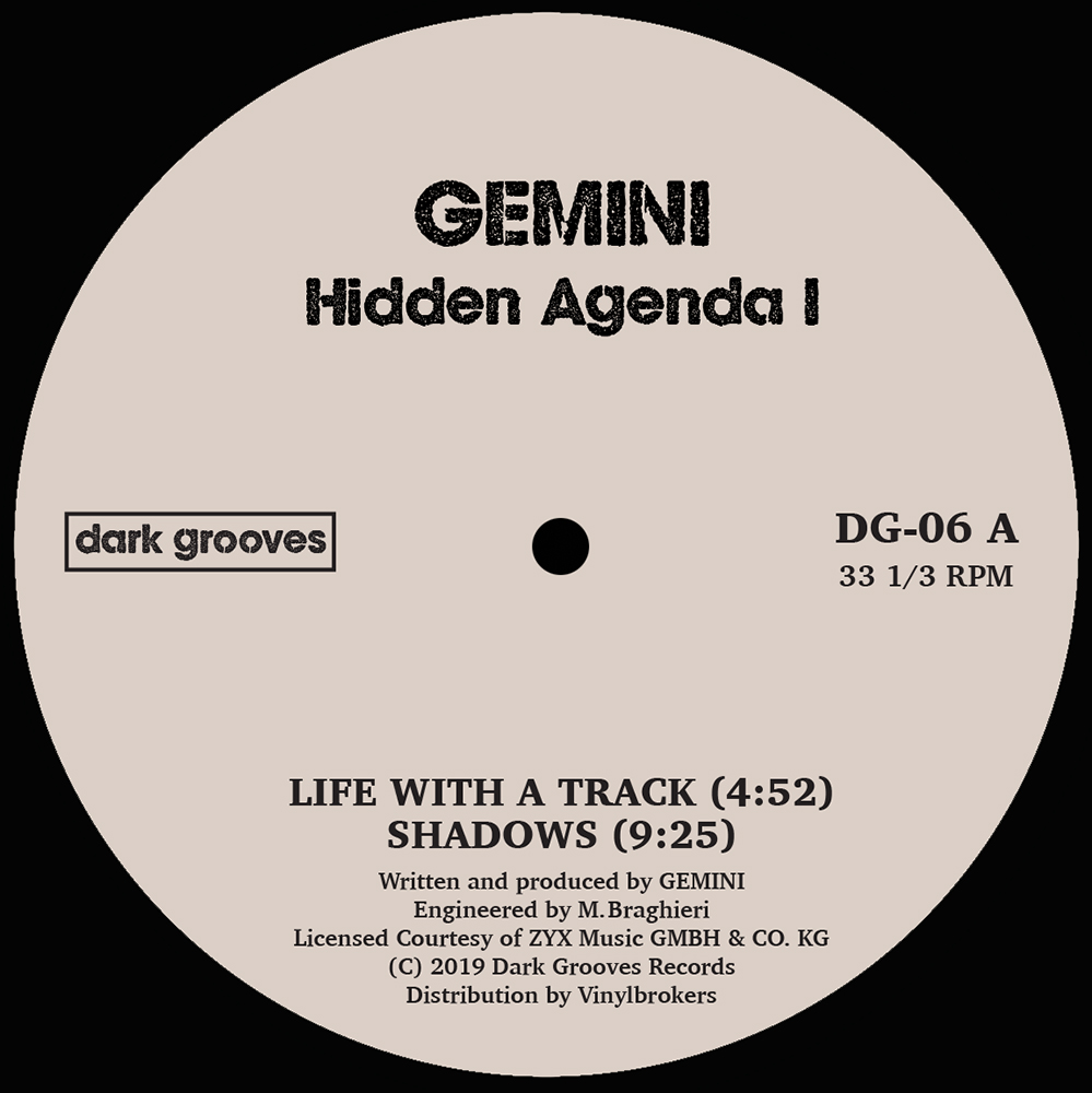 Gemini/HIDDEN AGENDA EP 12"