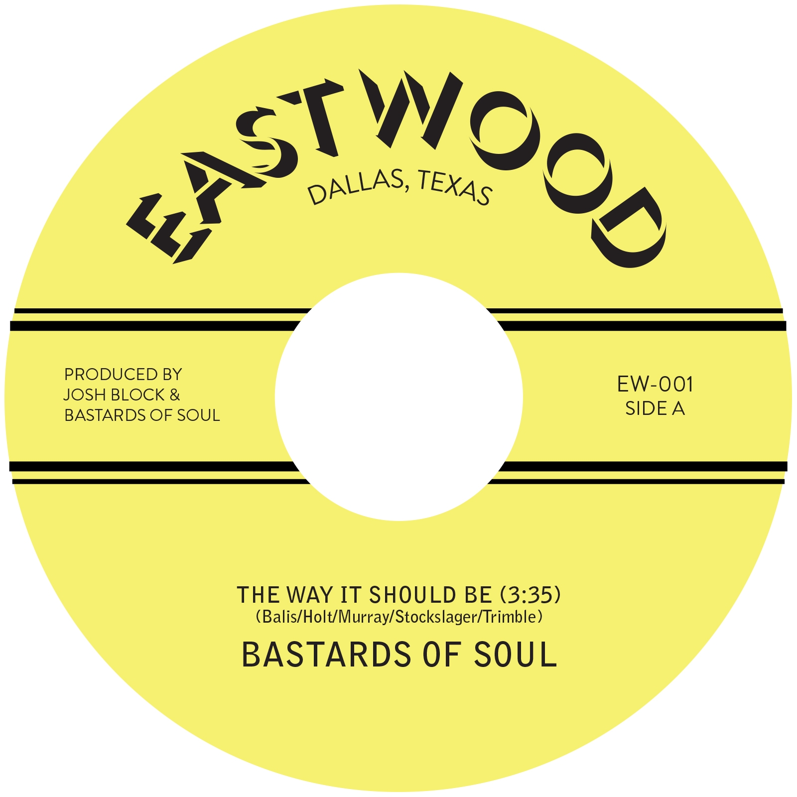 Bastards Of Soul/THE WAY IT SHOULD BE 7"