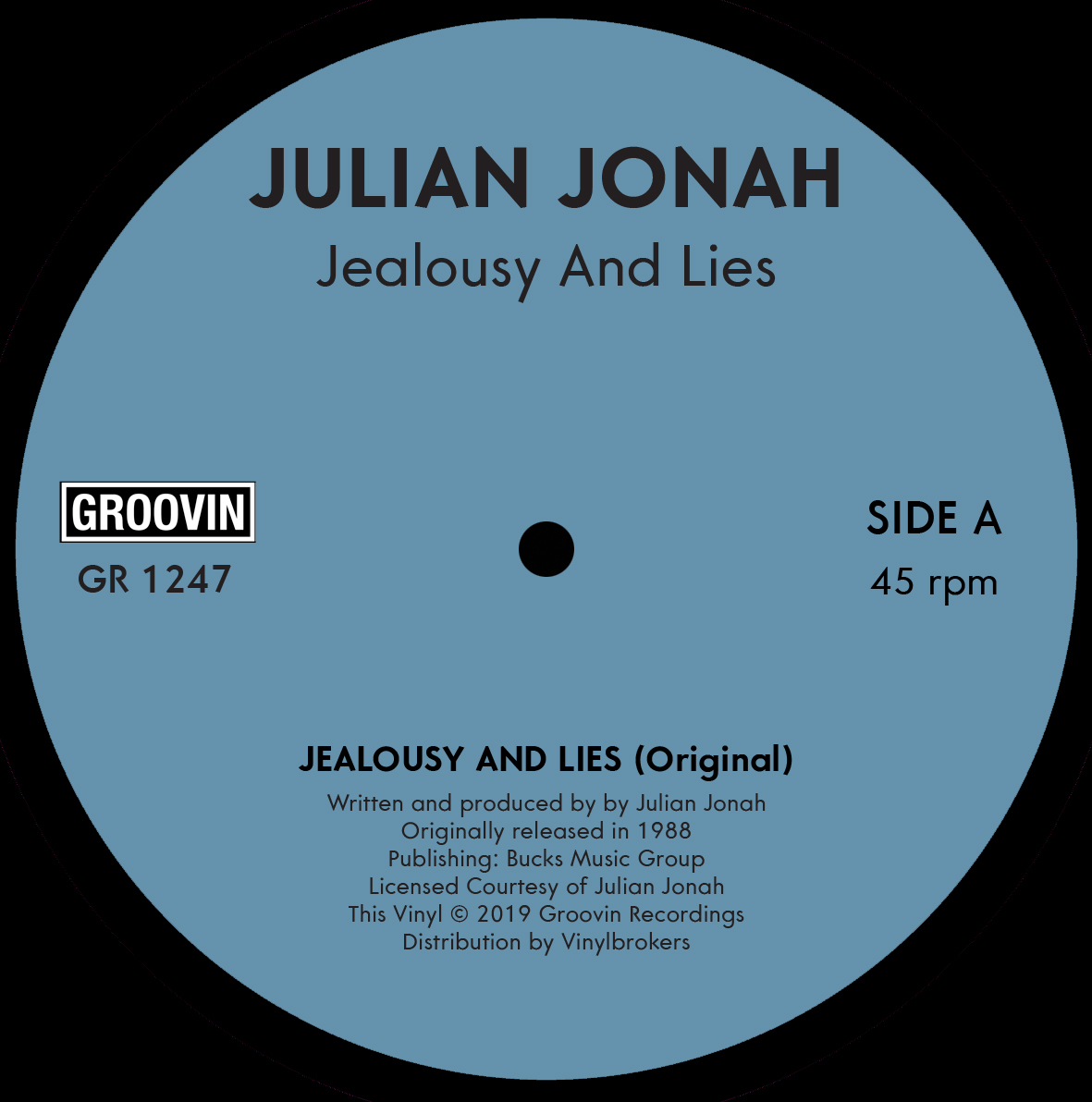 Julian Jonah/JEALOUSY AND LIES 12"