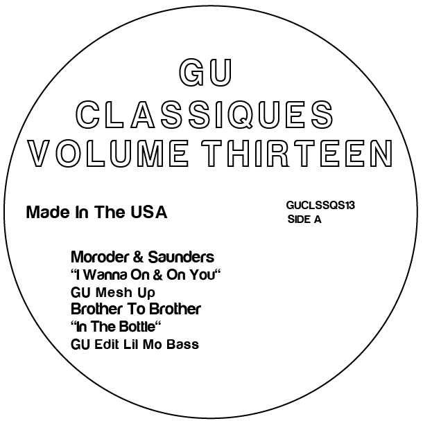 Glenn Underground/CLASSIQUES VOL. 13 12" Glenn Underground/CLASSIQUES VOL. 13 12"