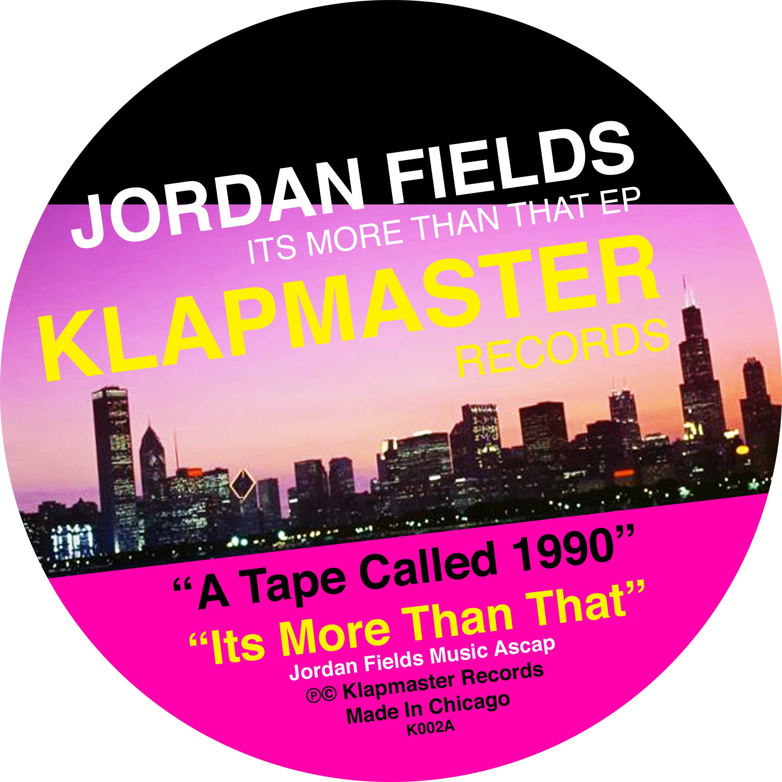 Jordan Fields/ITS MORE THAN THAT EP 12"