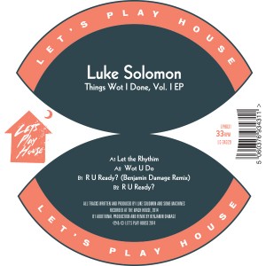 Luke Solomon/THINGS WOT I DON VOL 1 12"