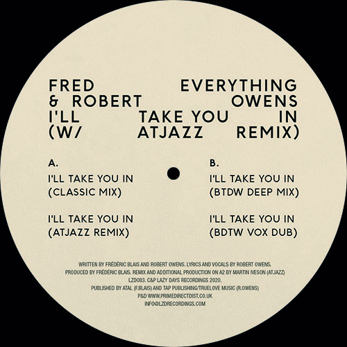 Fred Everything/I'LL TAKE YOU IN 12"
