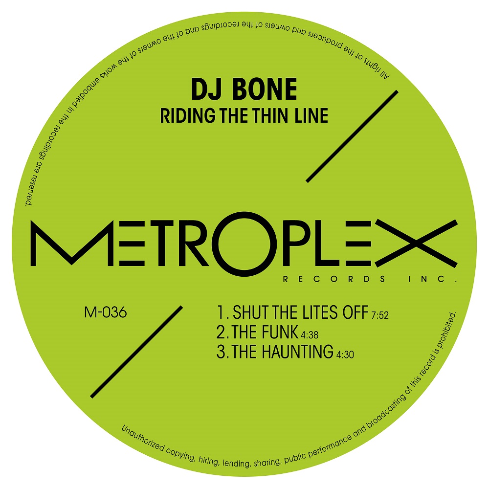DJ Bone/RIDING THE THIN LINE 12"