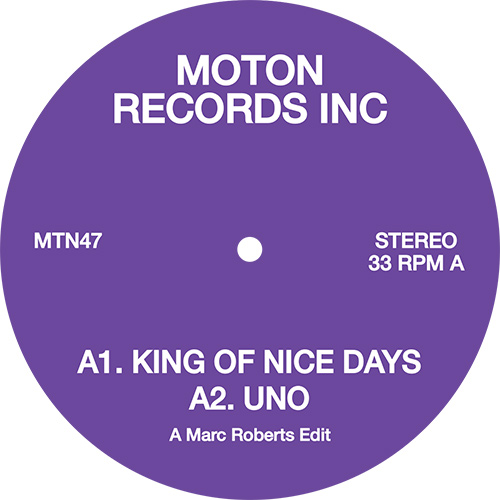 Marc Roberts/KING OF NICE DAYS 12"