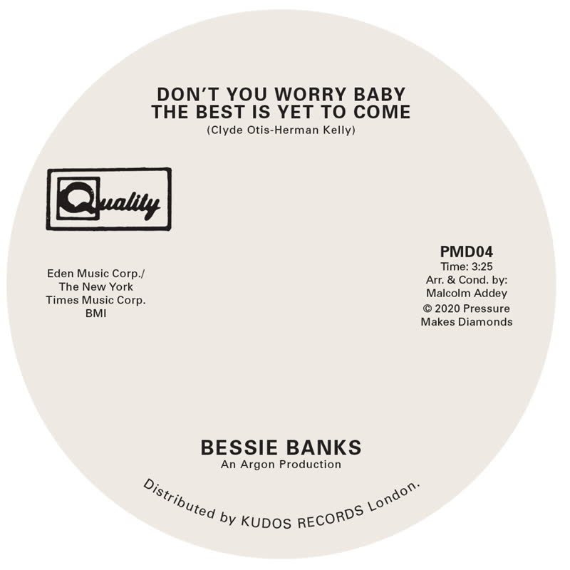 Bessie Banks/DON'T YOU WORRY BABY... 7"