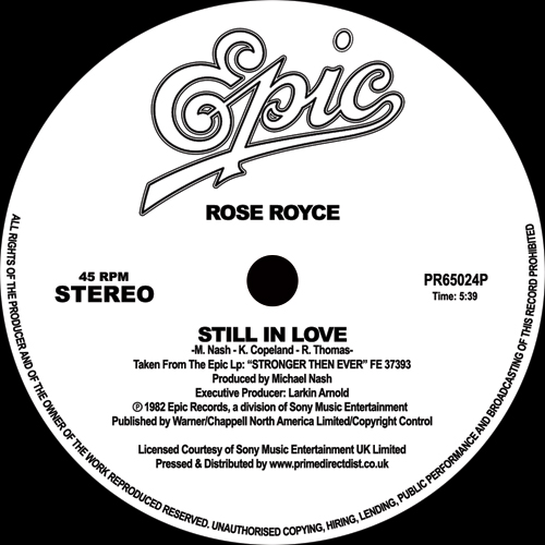 Rose Royce/STILL IN LOVE 12"