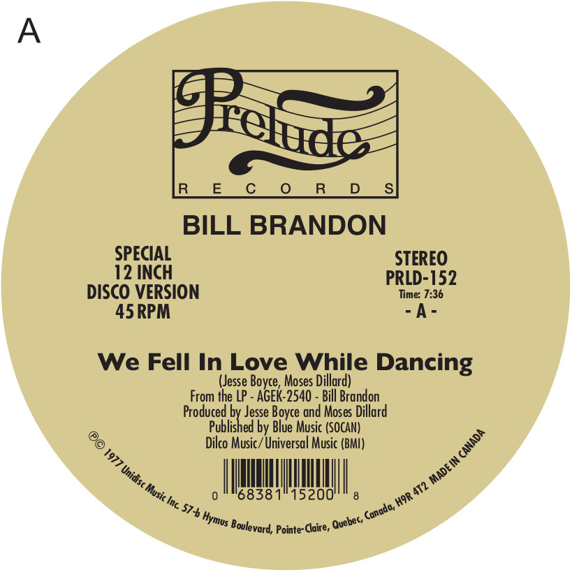 Bill Brandon/WE FELL IN LOVE... 12"