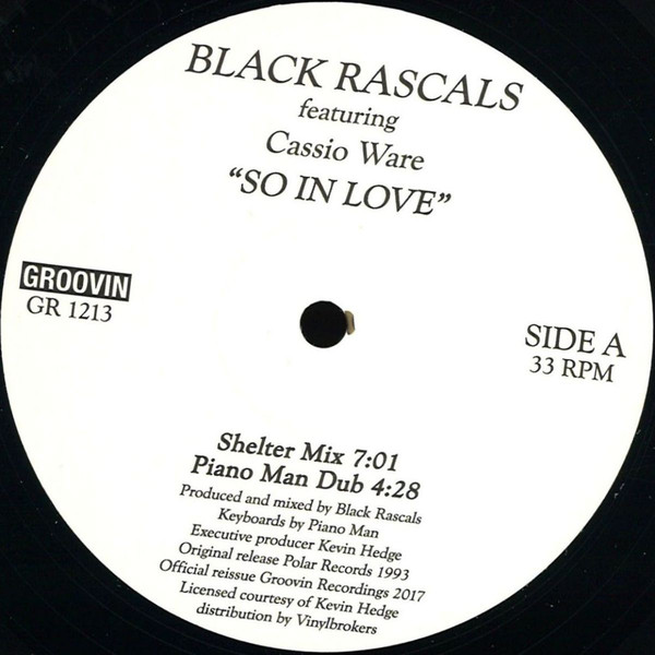 Black Rascals/SO IN LOVE 12"