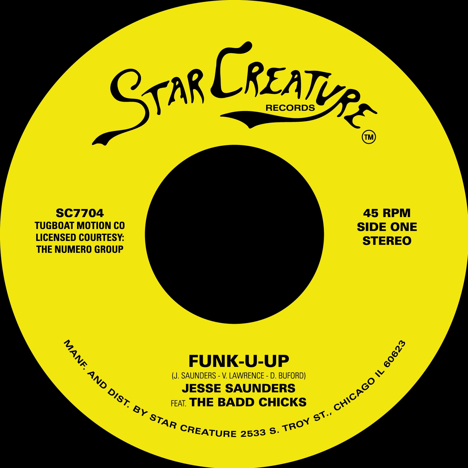 Jesse Saunders/FUNK-U-UP & FANTASY 7"