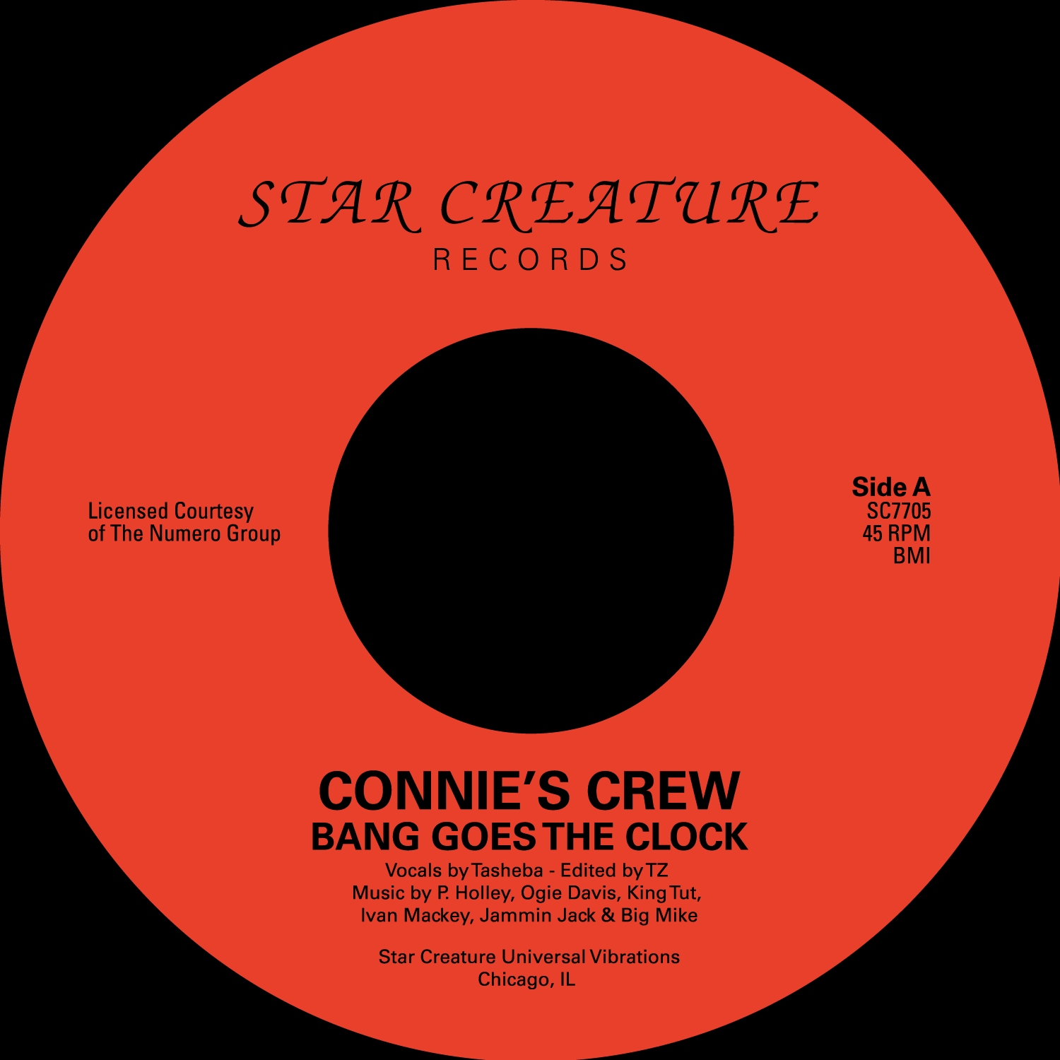 Connie's Crew & King Tut/BANG GOES THE CLOCK 7"