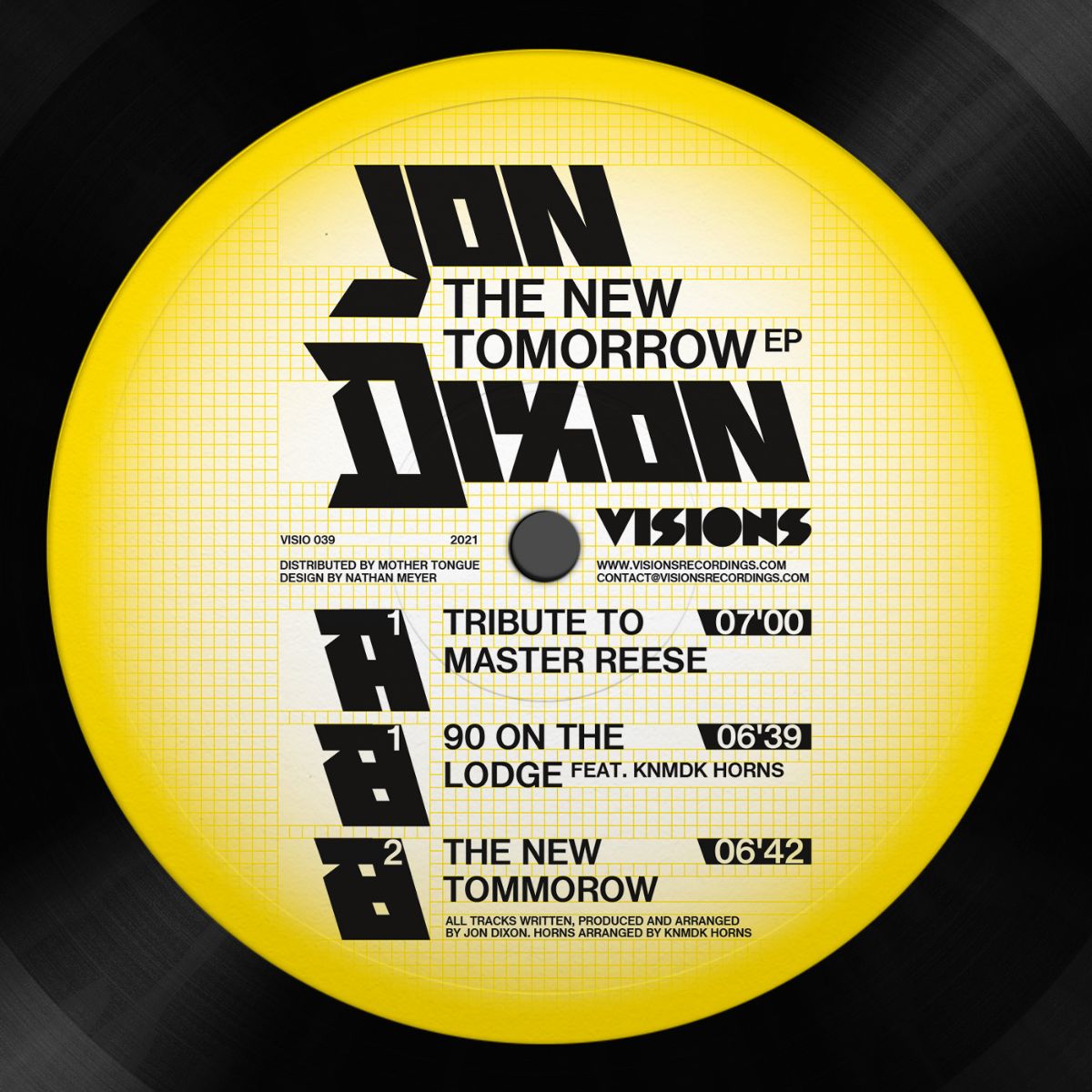 Jon Dixon/THE NEW TOMORROW EP 12"