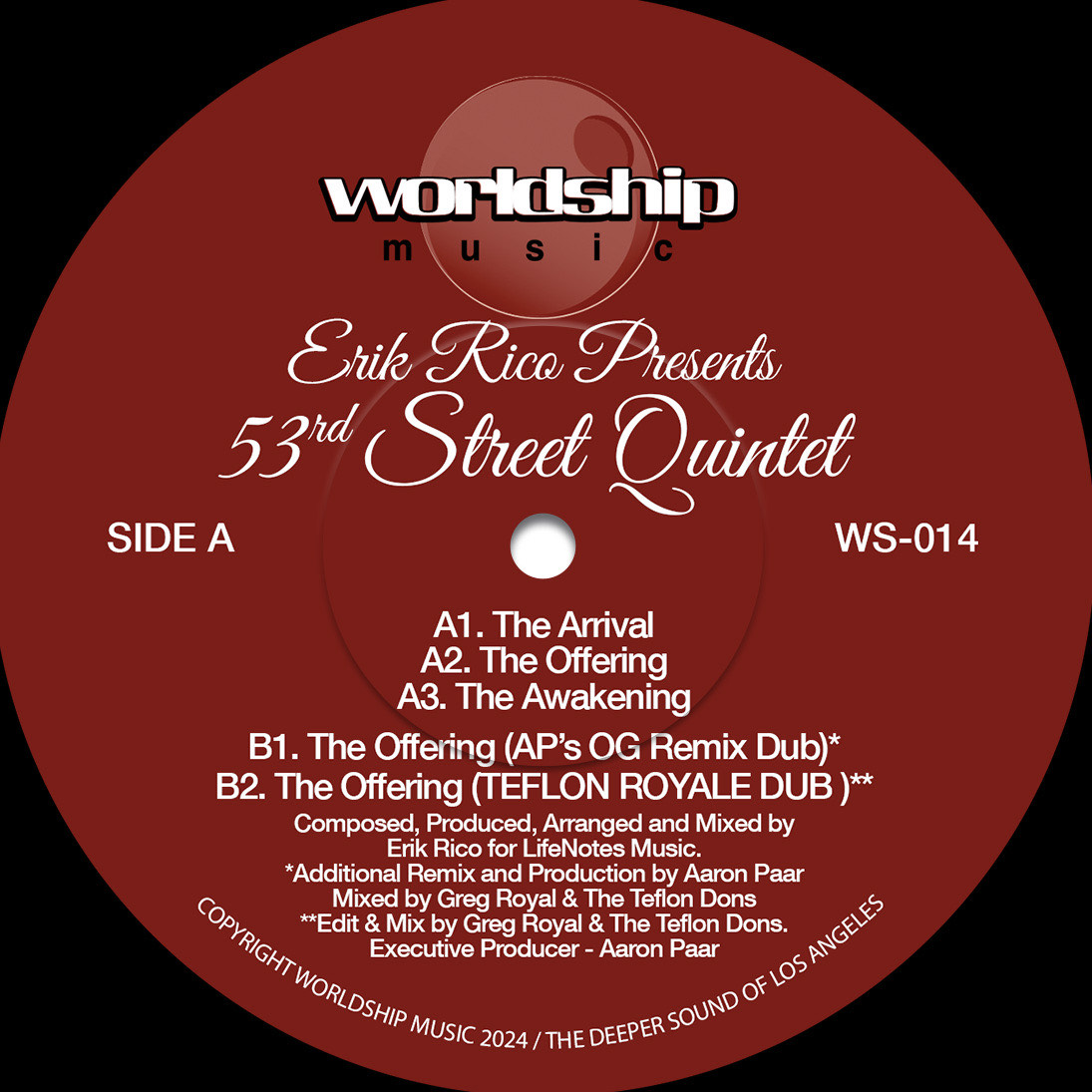 Erik Rico/53rd STREET QUINTET 12"