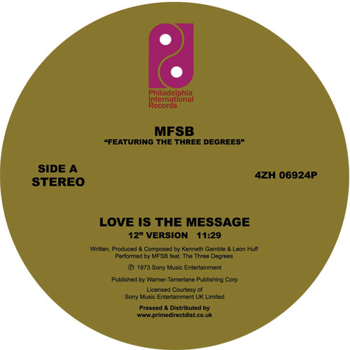 MFSB/LOVE IS THE MESSAGE 12"