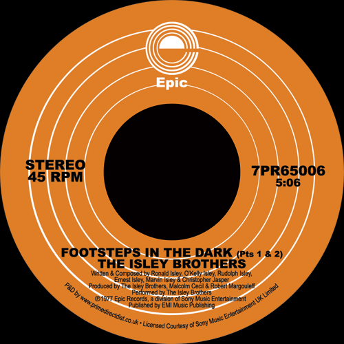 Isley Brothers/FOOTSTEPS IN THE DARK 7"