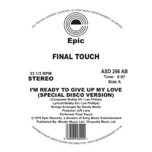 Final Touch/I'M READY TO GIVE UP... 12"