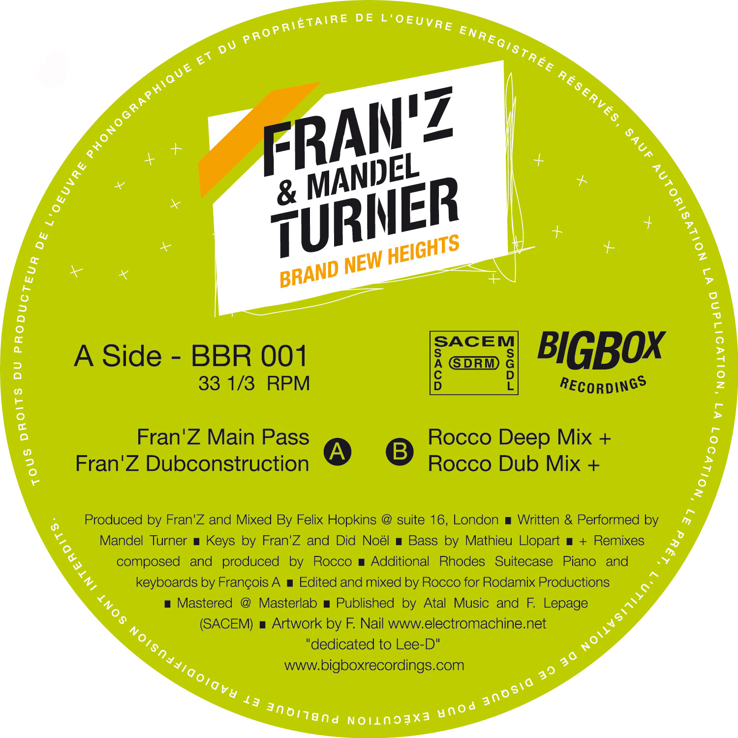Franz & Mandel Turner/BRAND NEW... 12"