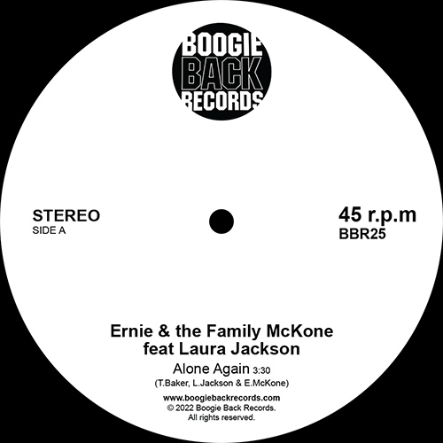 Ernie & The Family McKone/ALONE AGAIN 7"