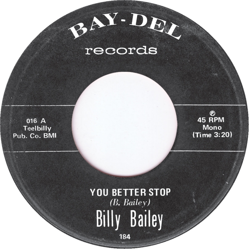 Billy Bailey/YOU BETTER STOP 7"