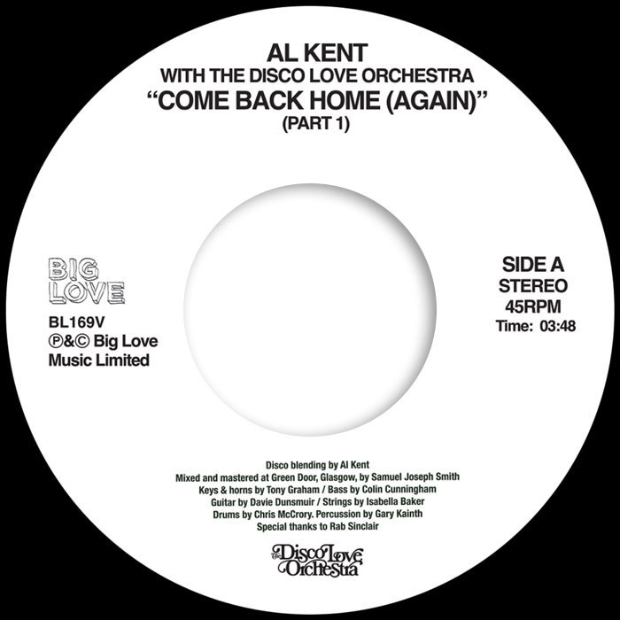 Al Kent/COME BACK HOME (AGAIN) 7"
