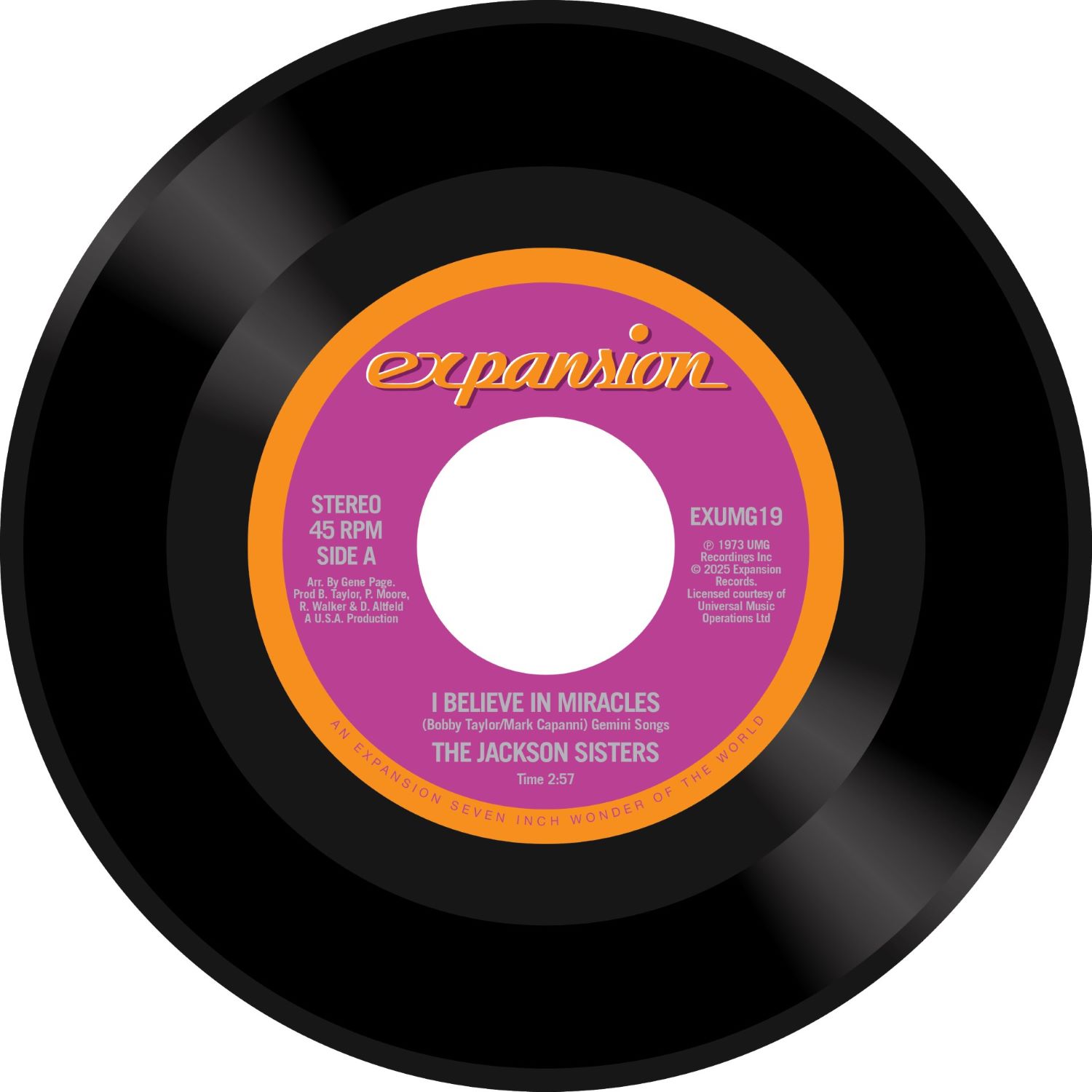 Jackson Sisters/I BELIEVE IN MIRACLES 7"