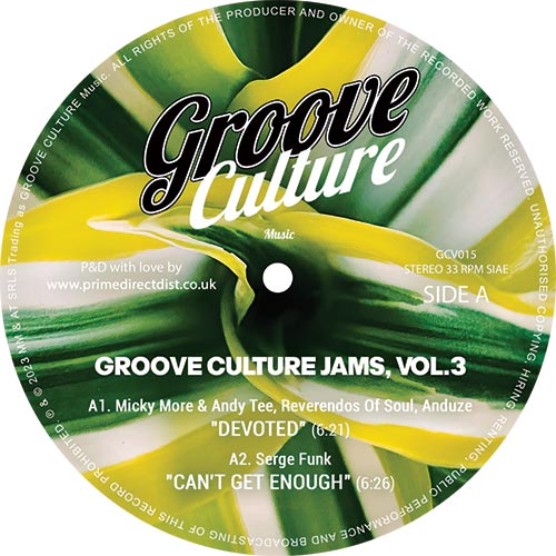 Various/GROOVE CULTURE JAMS VOL 3 12"