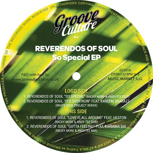 Reverendos Of Soul/SO SPECIAL EP 12"