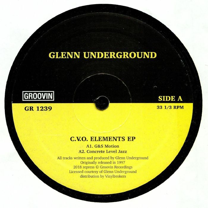 Glenn Underground/C.V.O. ELEMENTS EP 12"