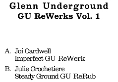 Glenn Underground/REWERKS VOL. 1 12"