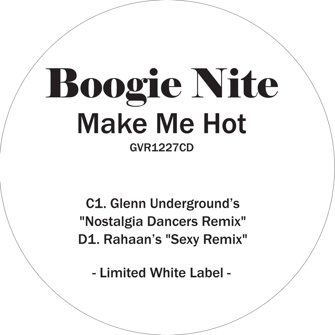 Boogie Nite/GLENN UNDERGROUND+RAHAAN 12"