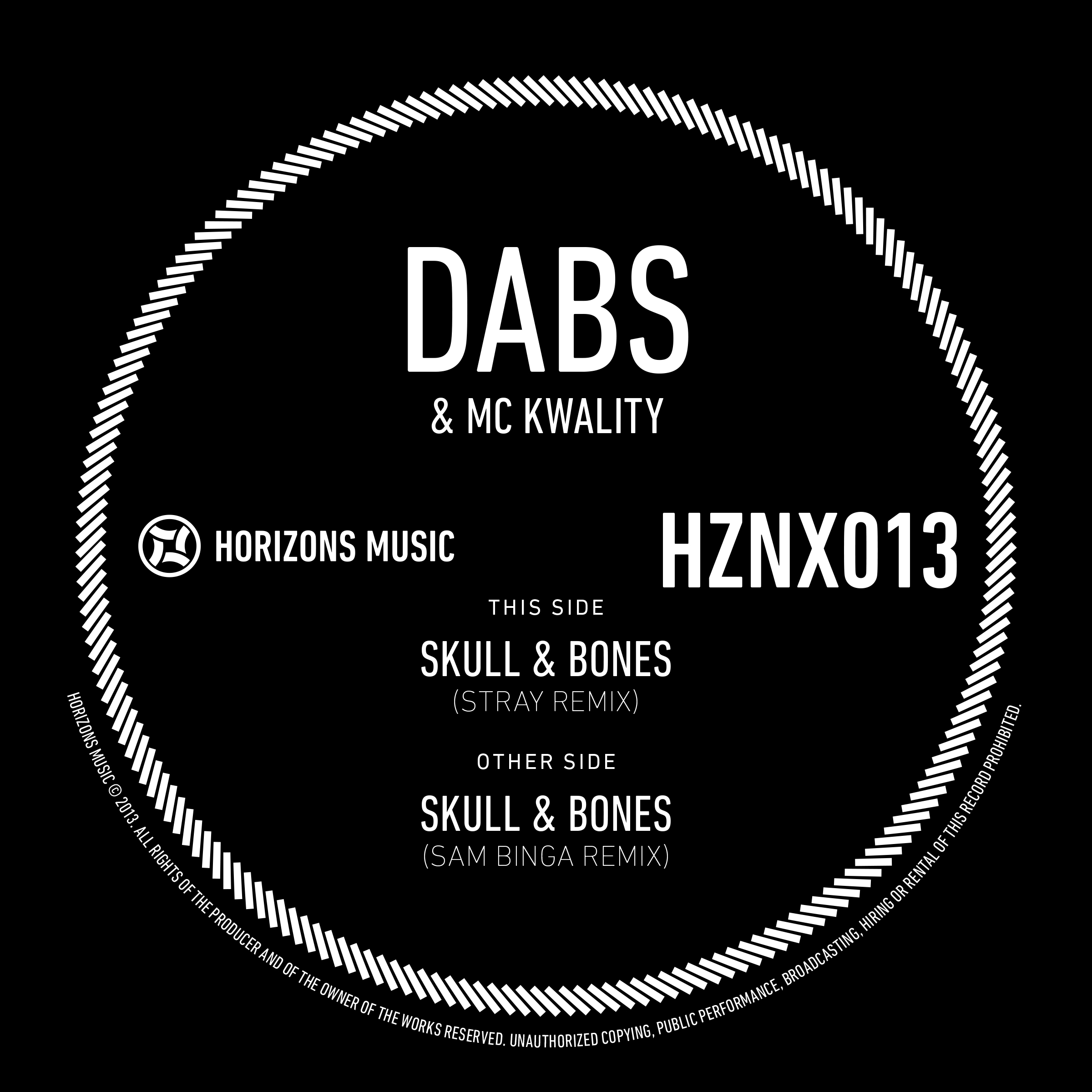 Dabs/SKULL & BONES (STRAY REMIX) 12"