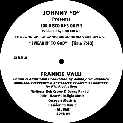 Frankie Valli/SWEARIN' TO GOD RMX'S 12