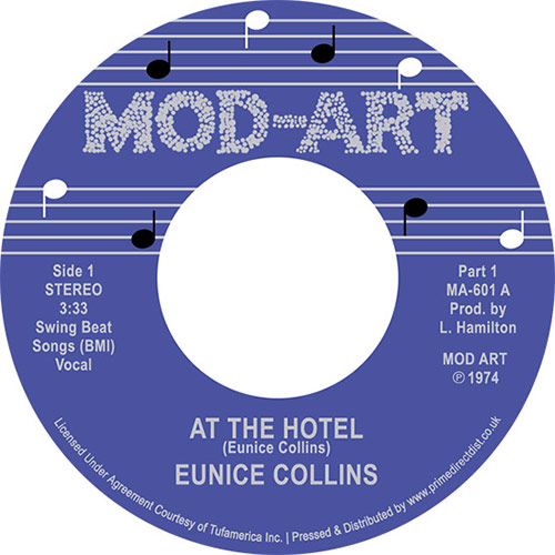 Eunice Collins/AT THE HOTEL 7"