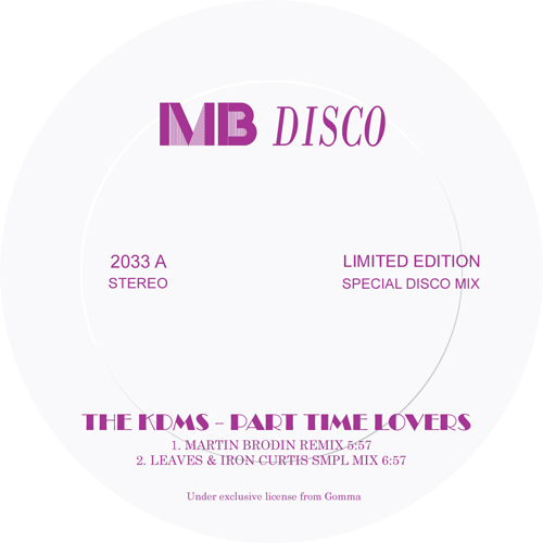 KDMS/PART TIME LOVERS REMIXES 12"