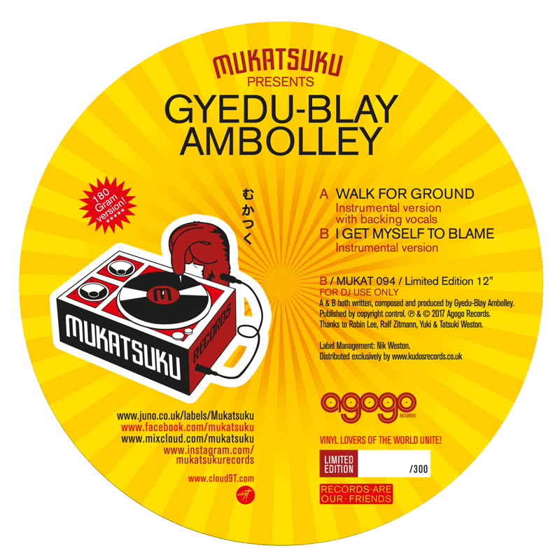 Gyedu-Blay Ambolley/WALK FOR GROUND 12"