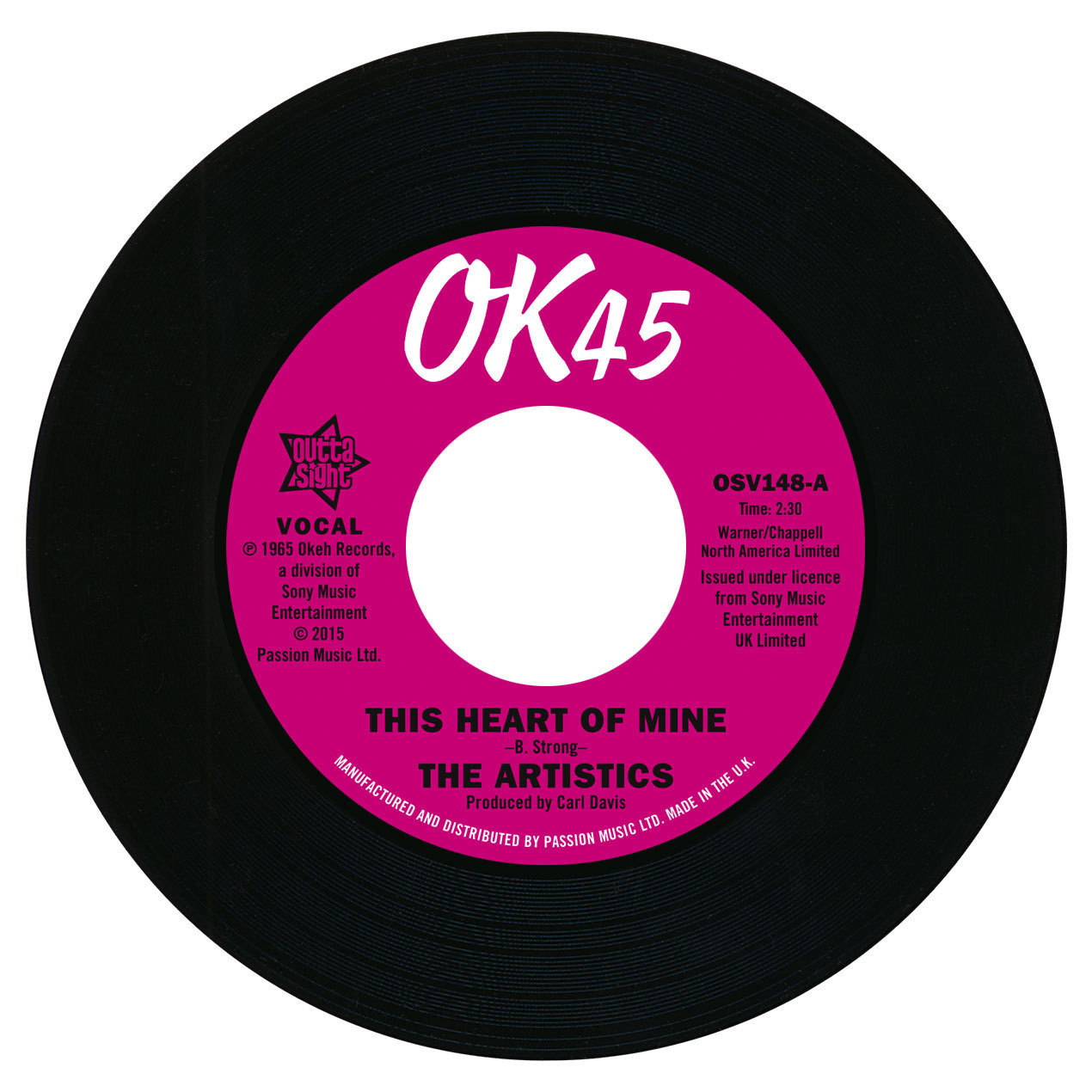 Artistics, The/THIS HEART OF MINE 7"