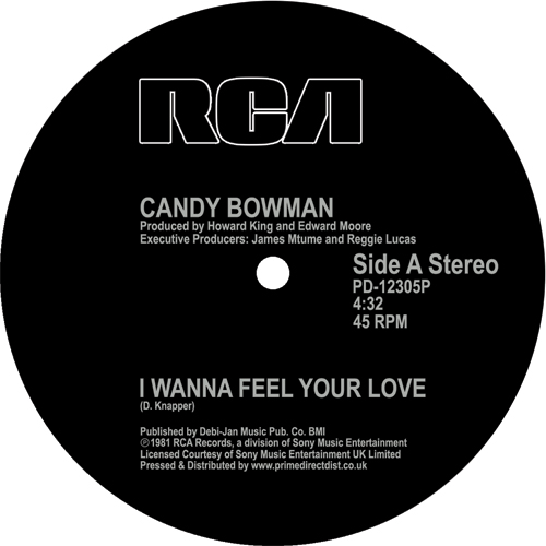 Candy Bowman/I WANNA FEEL YOUR LOVE 12"