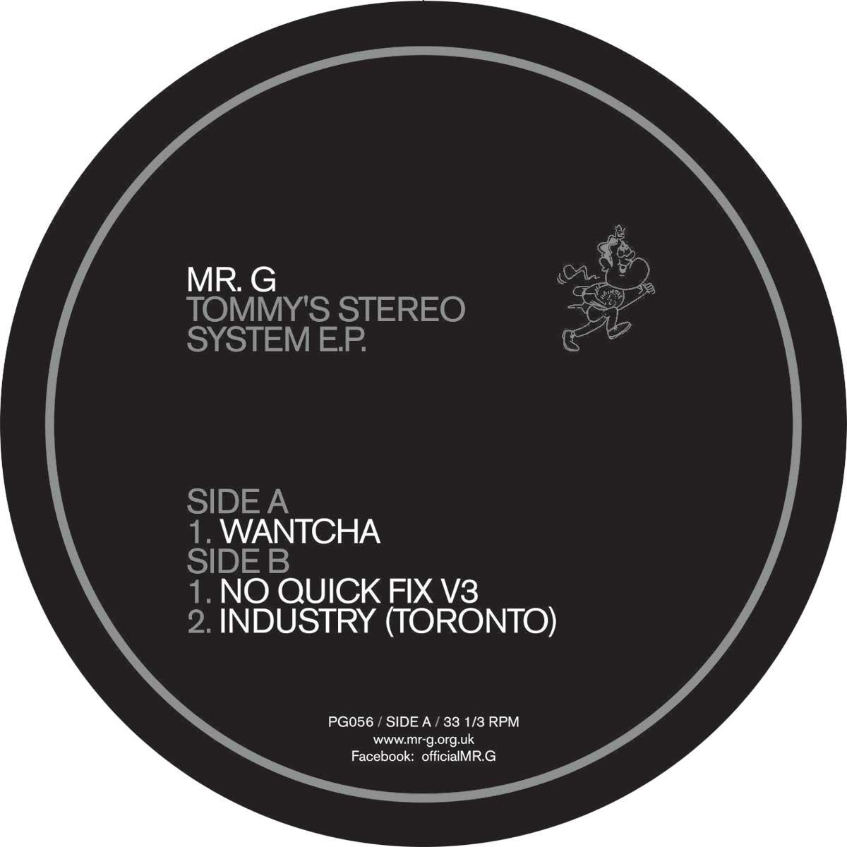 Mr. G/TOMMY'S STEREO SYSTEM EP 12"