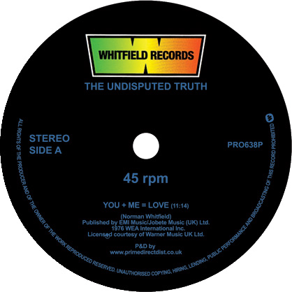 Undisputed Truth/YOU + ME = LOVE 12"