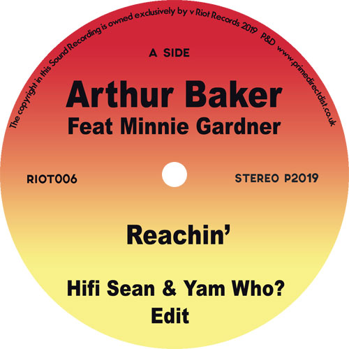 Arthur Baker/REACHIN' (YAM WHO EDIT) 7"