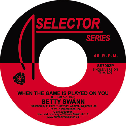 Bettye Swann/WHEN THE GAME IS... 7"